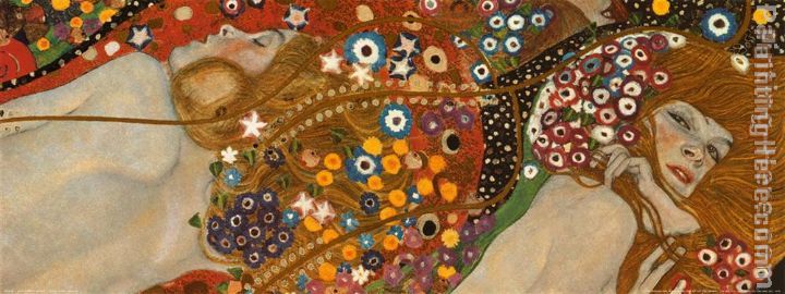 Gustav Klimt Water Serpents Detail